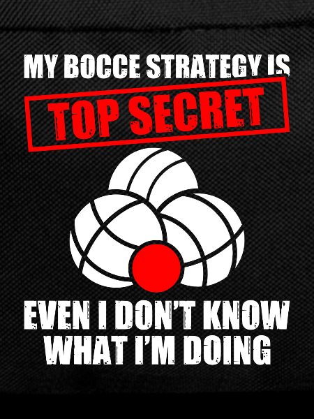 My bocce strategy Petanque Boule player