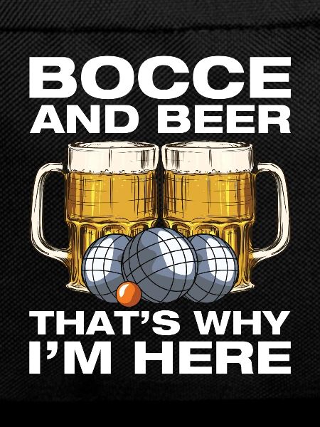 Bocce and beer Petanque Boule player