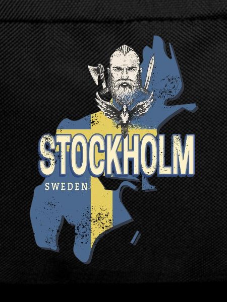 Stockholm in Sweden Province Map Souvenir