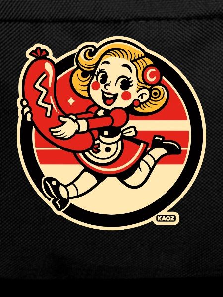 Retro Sausage Snack Girl