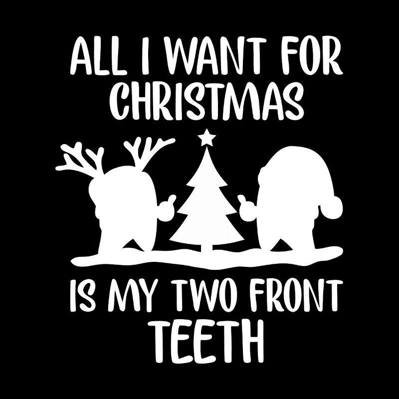 Two Front Teeth Christmas Tee
