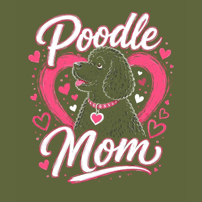 Conception du cœur de la maman caniche