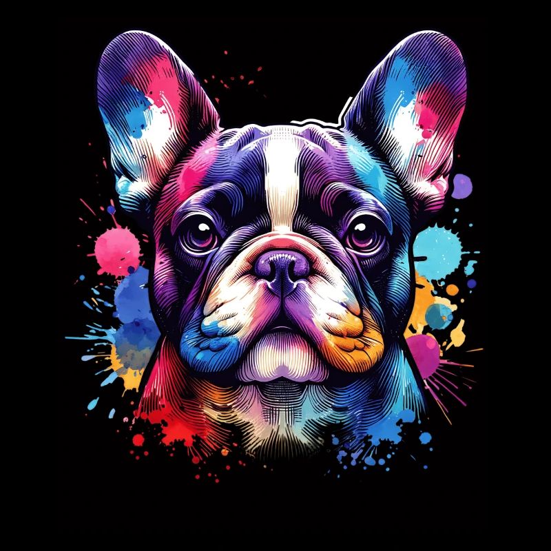 Motif du bouledogue français