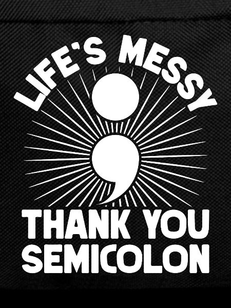 Semi Colon Thank You Semicolon