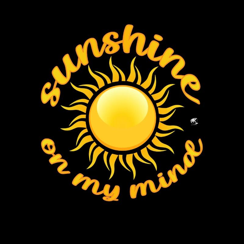 Goldene Sonne Abbildung mit Inschrift