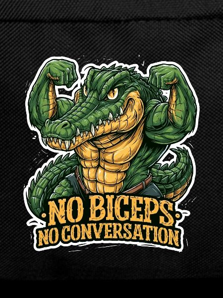 Sarcastic gym crocodile for men
