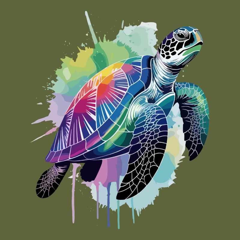 Sea turtle, turtle, water turtle
