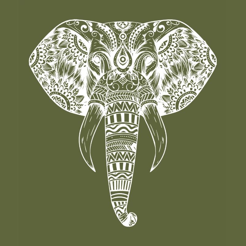 Ornate Elephant Mandala