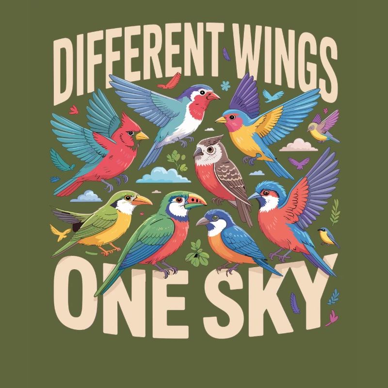 Different Wings One Sky Vogel