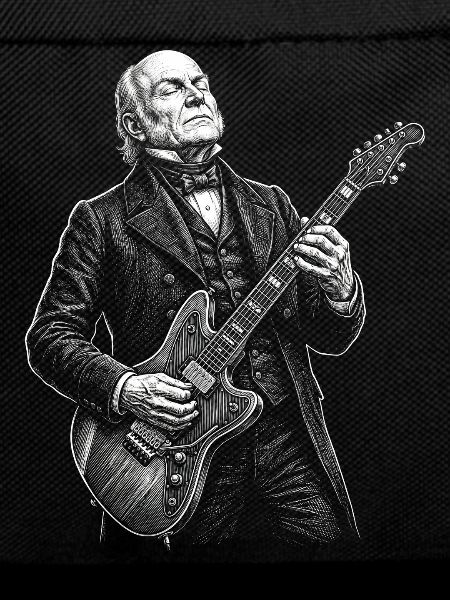 John Quincy Adams Playing Guitar