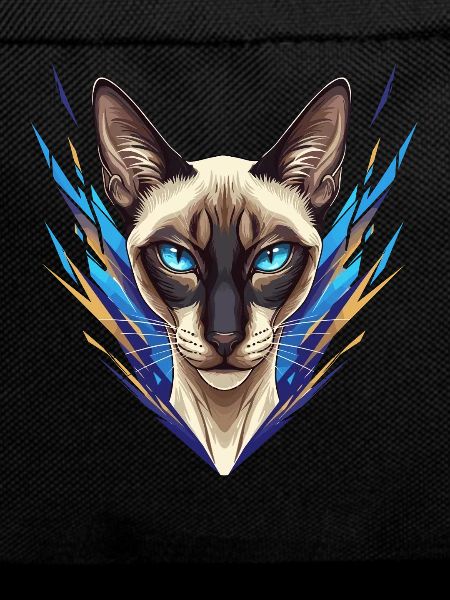 Siamese Cat Neon Style