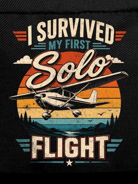 I survived my first solo flight
