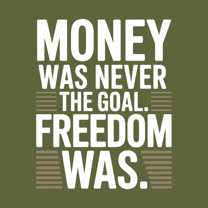 Objectif financier Esprit de liberté Entrepreneur Liberté