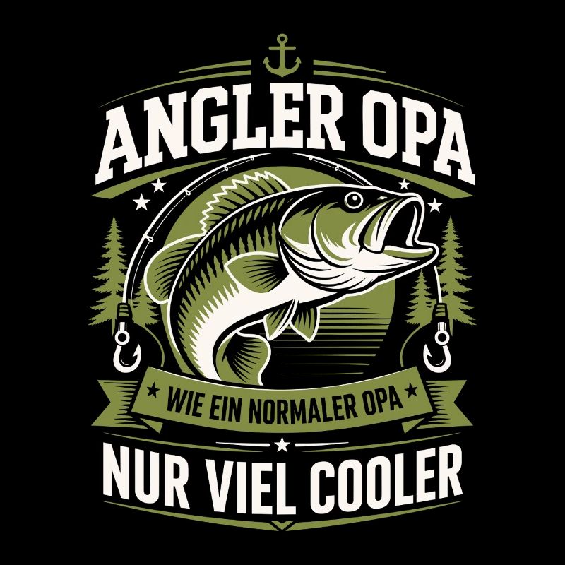 Angler Opa Viel Cooler