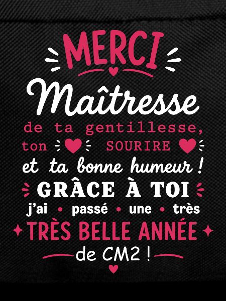 Merci Maîtresse CM2 
