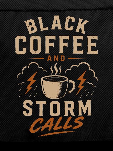 Lineman Strom Schwarzer Kaffee Und Sturm