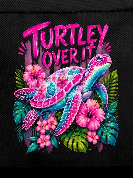 Turtley Over It Cute Turtle Flower