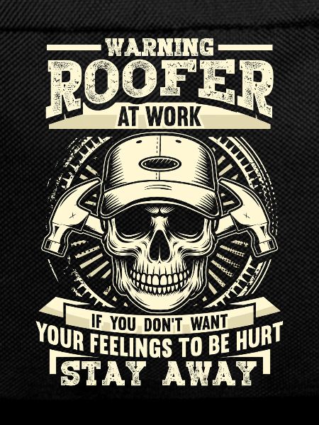 Roofer Skull: Stay Away Handyman Gift