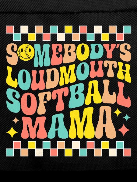 Softball Mom in Retro Style