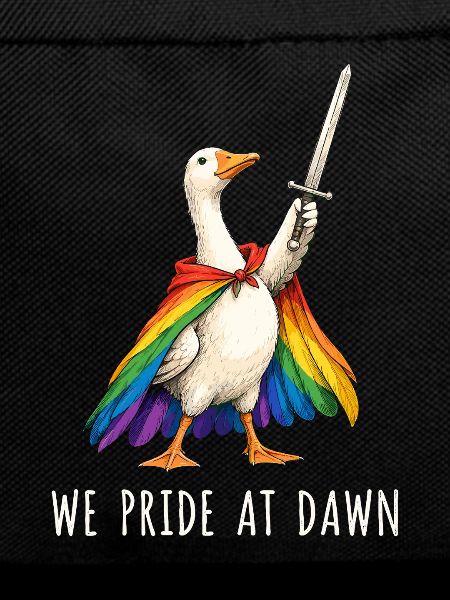 Rainbow Goose with Sword