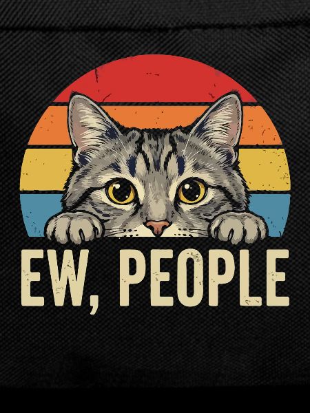Cat View Retro Sunset