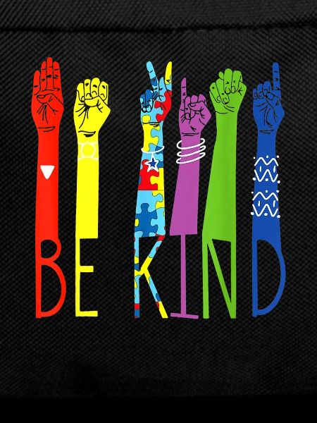 Be Kind Rainbow Fist LGBTQ