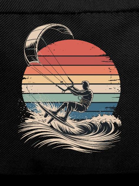 Kitesurfing Retro Sunset Surfing