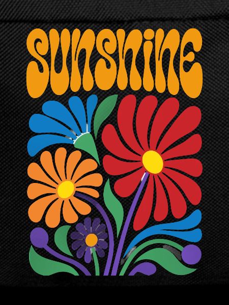 Sunshine Flowers 70s Retro