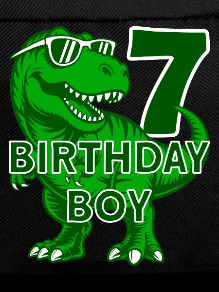 DINO 7 YEARS DINOSAUR 7TH BIRTHDAY