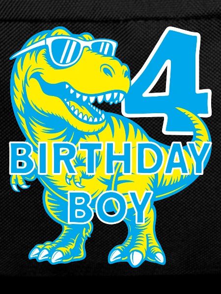 DINO 4 YEARS DINOSAUR 4TH BIRTHDAY