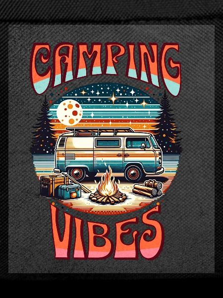 Retro Camper Vibes by Campfire