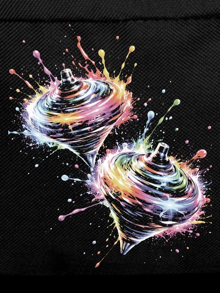 Mehrfarbige Drehkerle-Splash-Kunst