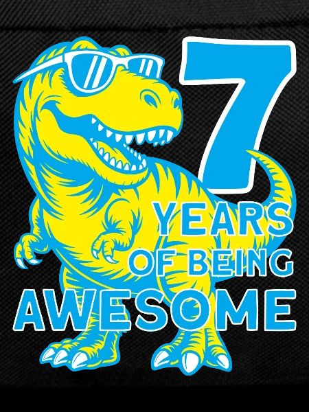 DINO 7 YEARS DINOSAUR 7TH BIRTHDAY