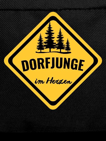 Dorfjunge im Herzen Schild