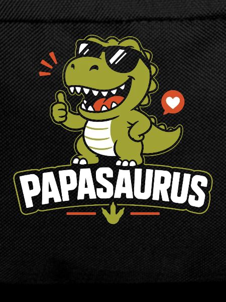 Papásaurus Lächelnde Freude