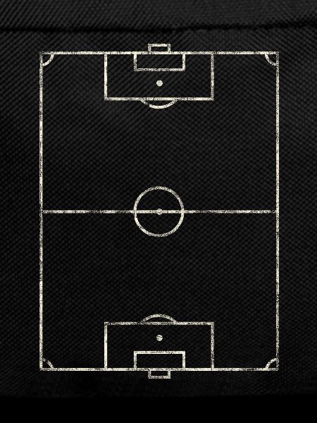 Minimal Football Pitch Line Art