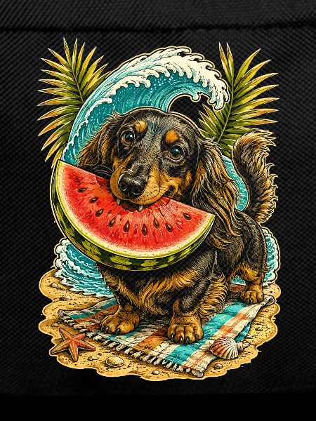 Dachshund, wire-haired dachshund, long-haired dachshund, watermelon