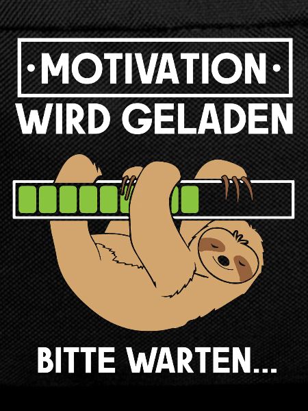 Motivation wird geladen Faultier