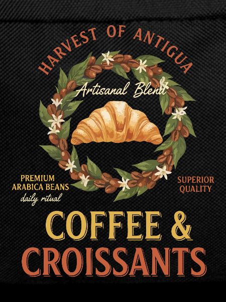 Breakfast Coffee And Croissants Funny Brunch