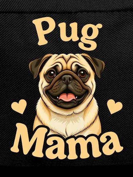 Pug Mama Heart Design