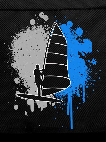 Windsurfen Windsurfer Farbklecks Jungen Windsurf