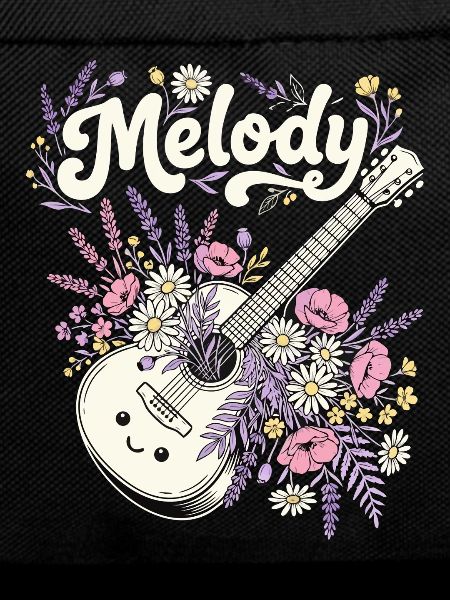 Melody Gitarre Blumen Musik