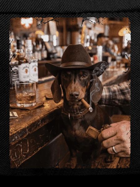 Cowboy Dog Cigar Bar Dachshund