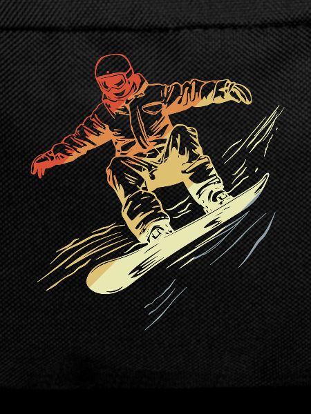 Snowboarder Retro Style