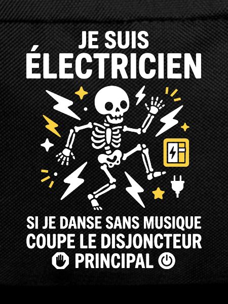 Électricien danse squelette éclair