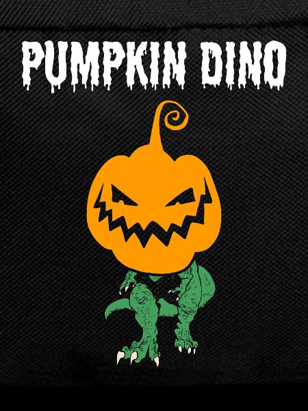 Funny Halloween Pumpkin Dino