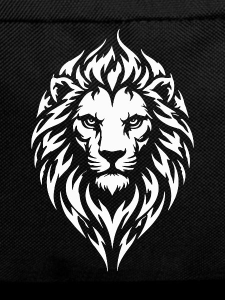 Lion Tribal Tattoo Style