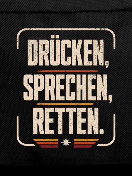 Drücken Sprechen Retten