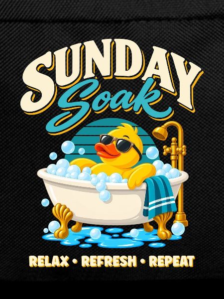 Sunday Soak Badeente – Relax Refresh Repeat