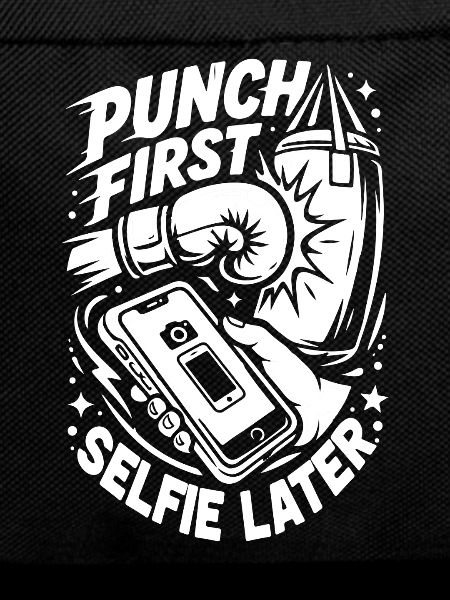 Punch First Selfie Later Boxing Gloves